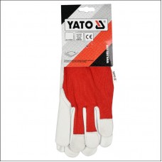 YT-746418 YATO Manusi de lucru din bumbac si piele..